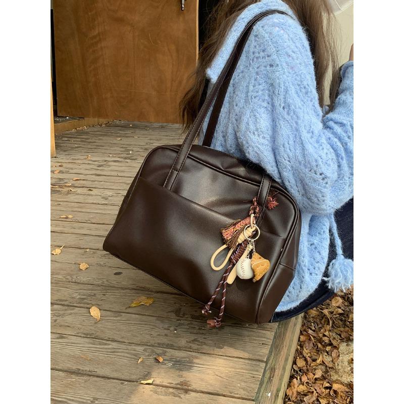 

Korean version of large-capacity shoulder bag women s autumn new retro underarm bag versatile large-capacity tote bag