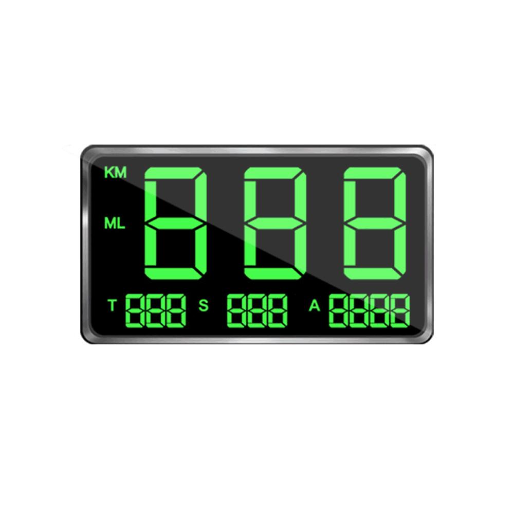 LED Digital Speedometer Car Headup Display GPS Speedometer, LED Digital Speedometer, Screen MPH Alarm Reminder, Fatigue Driving for Car, Truck, SU