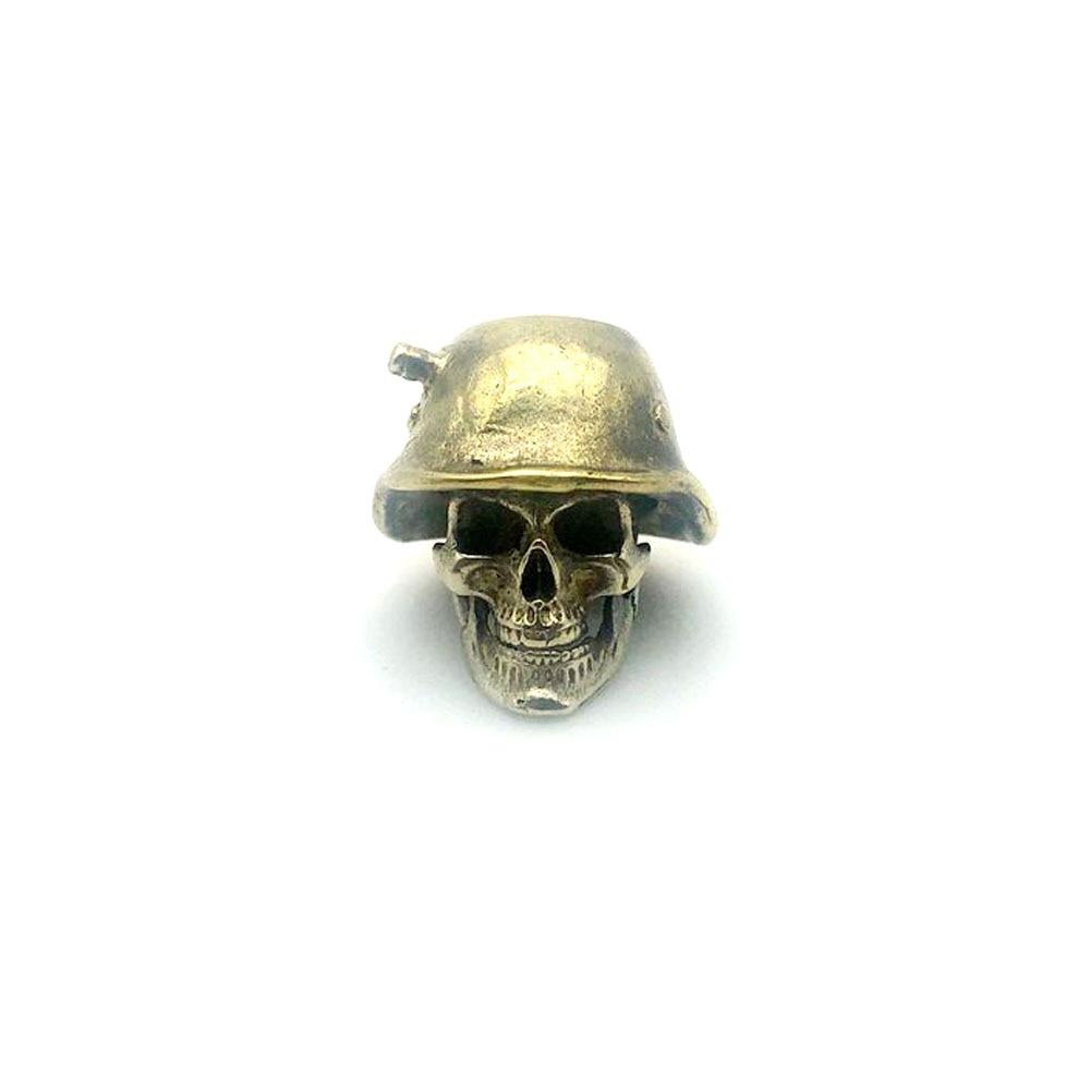 Outdoors DIY Tools EDC White Brass Copper Skull Knife Beads Lanyard Pendants Key Rings Accessories