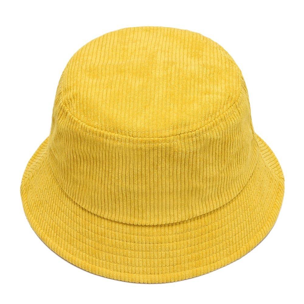 Soft Fisherman Cap Corduroy Panama Hat Outdoor Sun Cap  Men Women