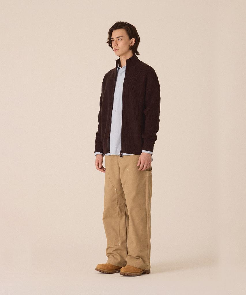 Cutz Two-Way Zip-Up Knit Cardigan - 4 Colors
