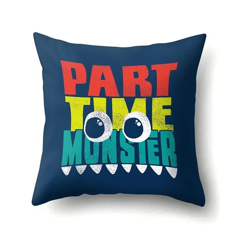 Cute Cartoon Dinosaur Pillowcase Cushion Cover Sofa Home Decoration Pillowcase