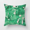 Fashion Tropical Plant Polyester Pillow Case Office Fabric Sofa Cushion Cover Home Polyester Pillow Case