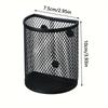 1pc Magnetic Iron Storage Basket for Refrigerator - Semi-Circle Pen Holder & Organizer for Home and Office, Storage Box