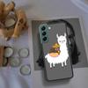 Cute Cartoon Llama Phone Case For Samsung Galaxy A12 A22 A32 A42 A52 A72 A54 A34 A24 A14 A73 A53 A33 A23 A13 5G F52 F62 Cover Sh