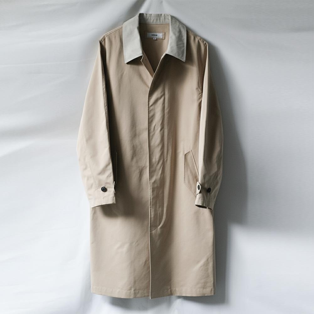 Greiige Micro Touch Khaki Beige Mac Coat