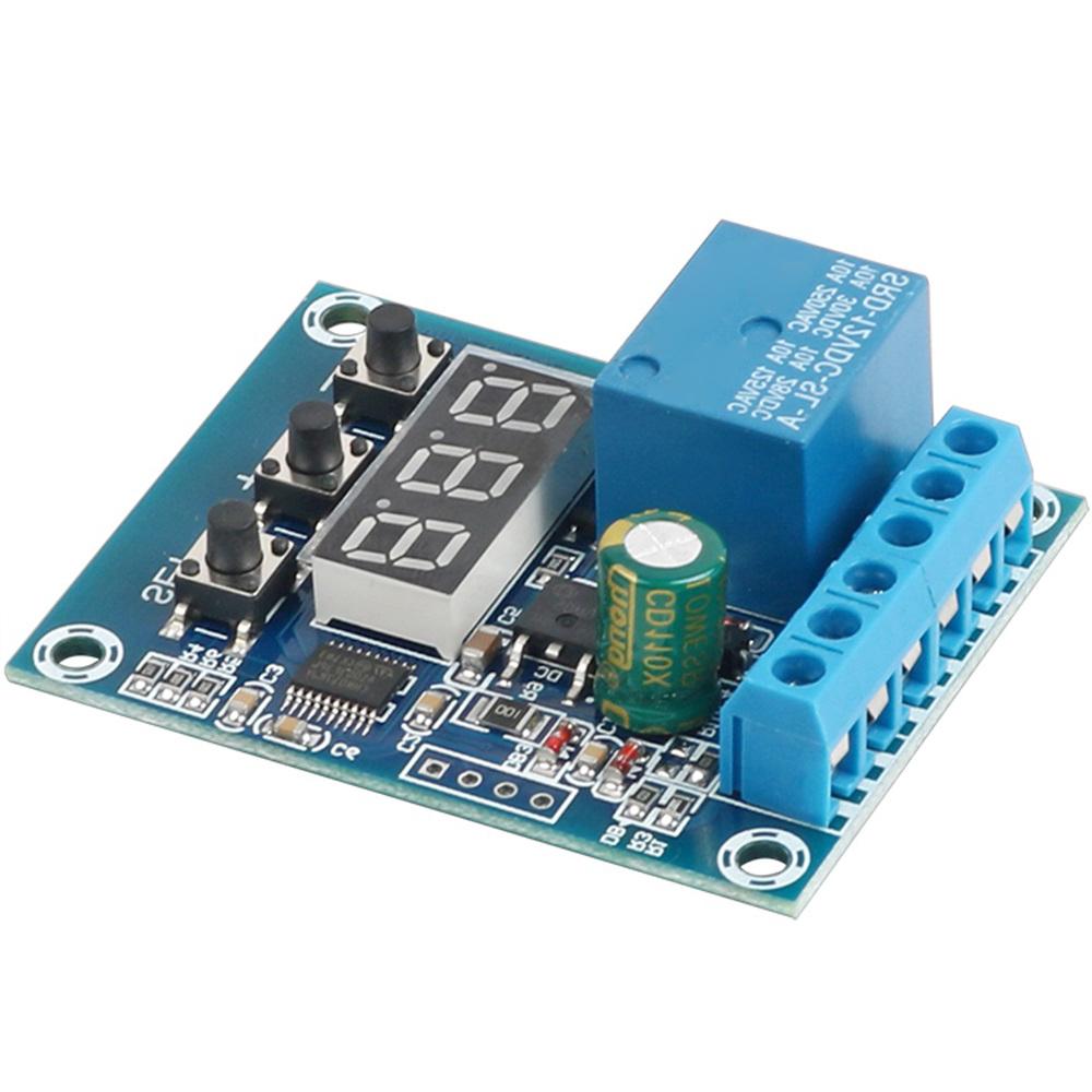 DC 9V 12V 24V Digital Voltage Control Relay Module Relay Switch Control Board Module LED Voltmeter Charging Discharge Monitor Relays 5