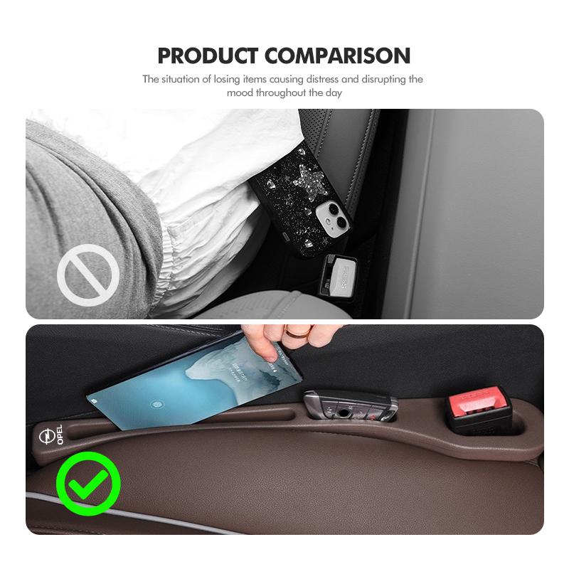 2pcs Car Seat Gap Filler Side Seam Plug Strip Leak-proof Strip For Opel Insignia Astra G J F K Vectra C H Corsa C B D Omega