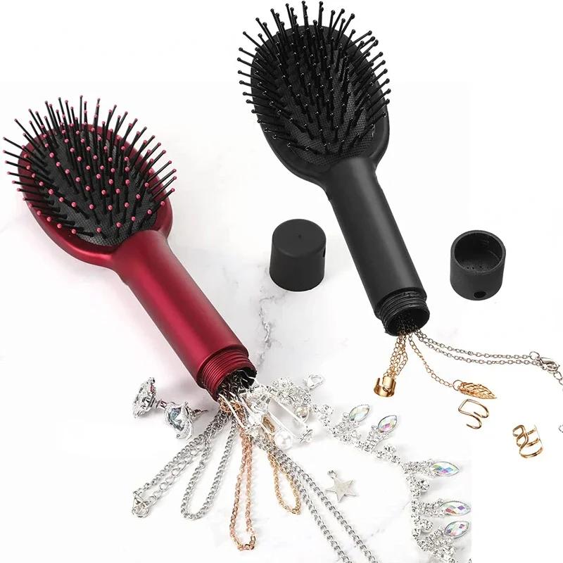 

Hair Comb Secret Stash Hidden Safe Diversion Brush Key Safe Box Hiding Diamond Jewelry Storage Discreet Secret Removable Lid чёрный