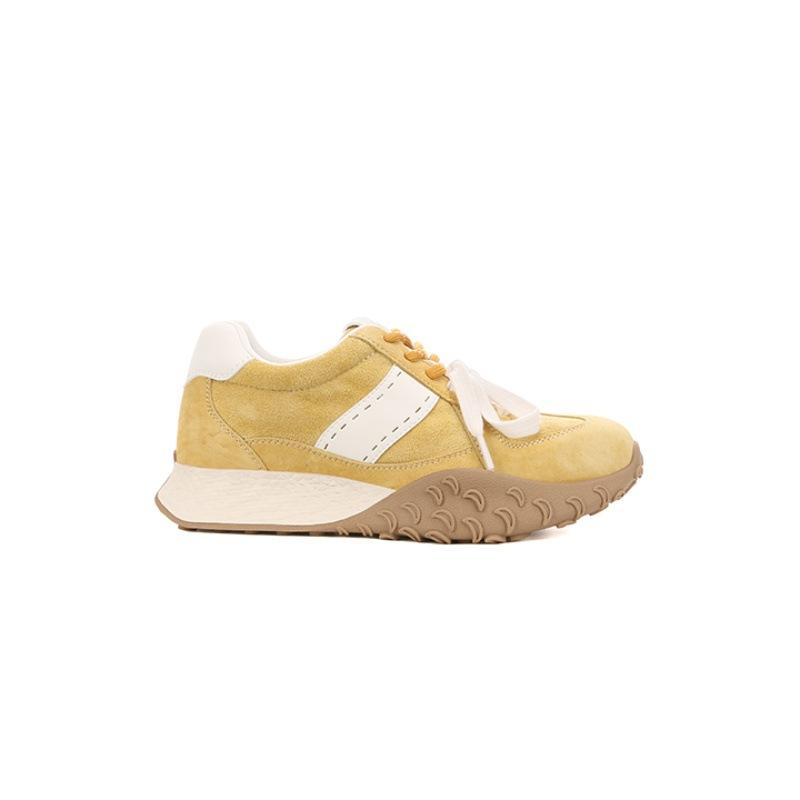 Leather Version 7cm Arch Support~ Inner Height Increase Popcorn Thick Bottom Leisure Sports Women