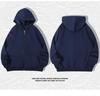 Plus Size Hoodie Men Autumn Winter Fleece Hoodies Solid Color Jacket Hoodies