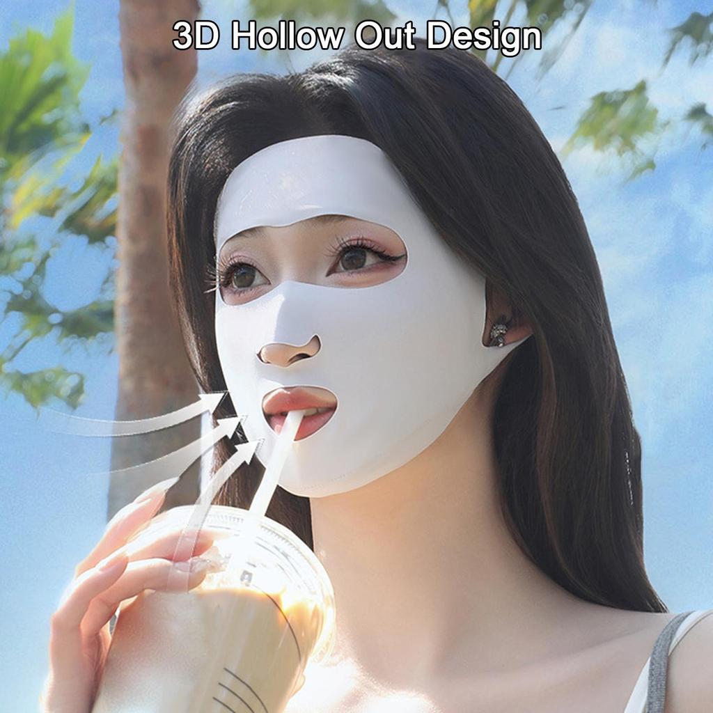 Vollgesichts-Sonnenmaske UV-Schutzmaske Eis-Seide Sonnenschutzmaske Atmungsaktiv Leichtgewicht Radfahren Gesichtsmaske Anti-UV-Gesichtsmaske