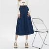 Damen Denim Midirock Frühling Herbst Street Style High-Waist Slim Rock Y2k Vintage Freizeitkleidung Übergröße