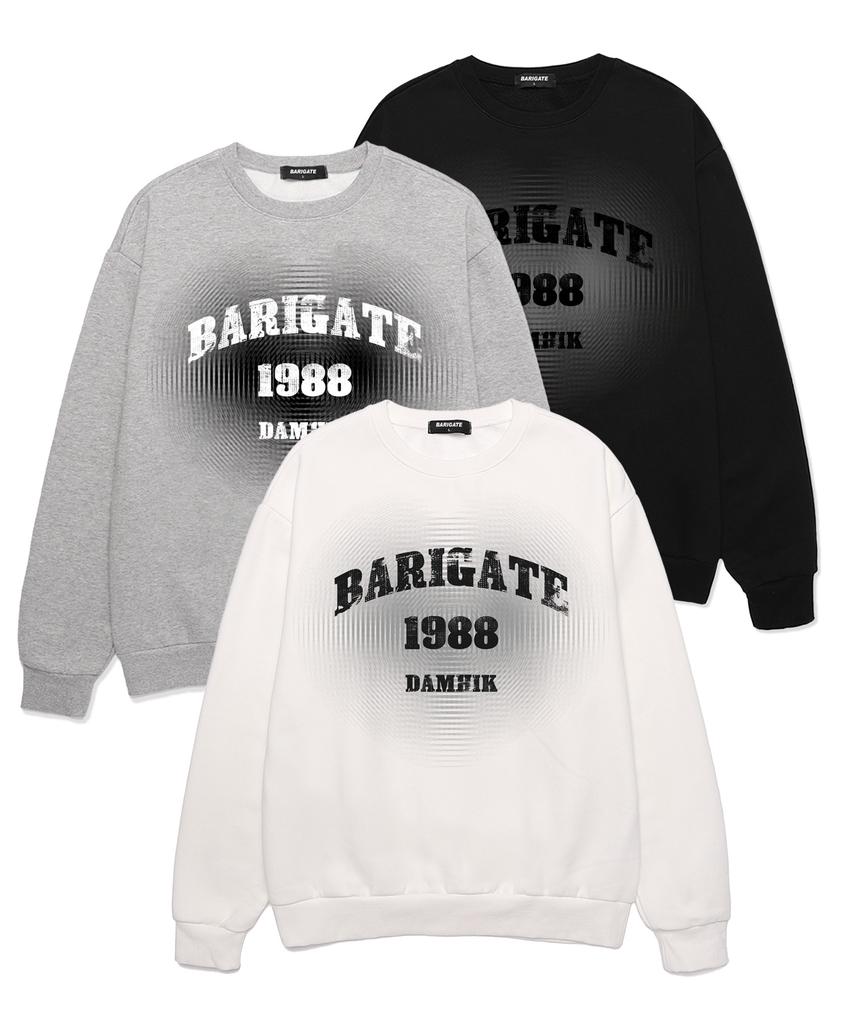 Baligeiteu Heart Damhik Oversized Sweatshirt (Bls022) Black (B Type)