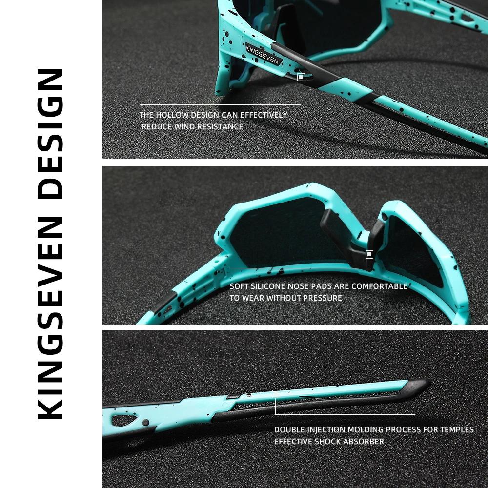 KINGSEVEN Neue Radsport-Sonnenbrille Herren Sport Damen MTB Fahrradbrille UV400 Polarisiert Angeln Schutz Brillen Outdoor