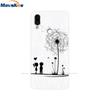 For Meizu Note 9 Case Note9 Soft TPU Silicon Funda Back Cover For Meizu M9 Note Case M9Note M 9 Rose Print Phone Case Coque Para