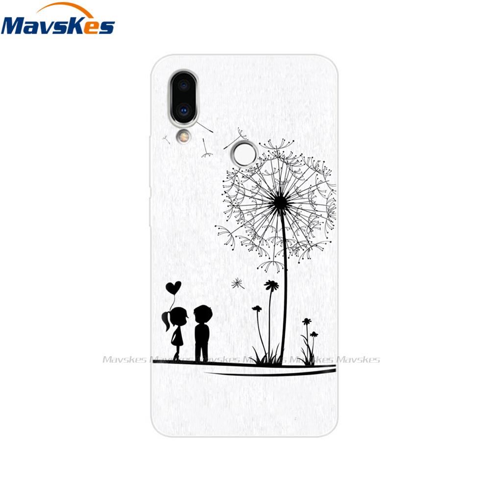 

For Meizu Note 9 Case Note9 Soft TPU Silicon Funda Back Cover For Meizu M9 Note Case M9Note M 9 Rose Print Phone Case Coque Para Meizu Note 9
