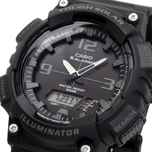 Casio CASIO Tough Solar Ana-Digi Quartz Watch AQ-S810W-1A2V Men's Black Overseas Model
