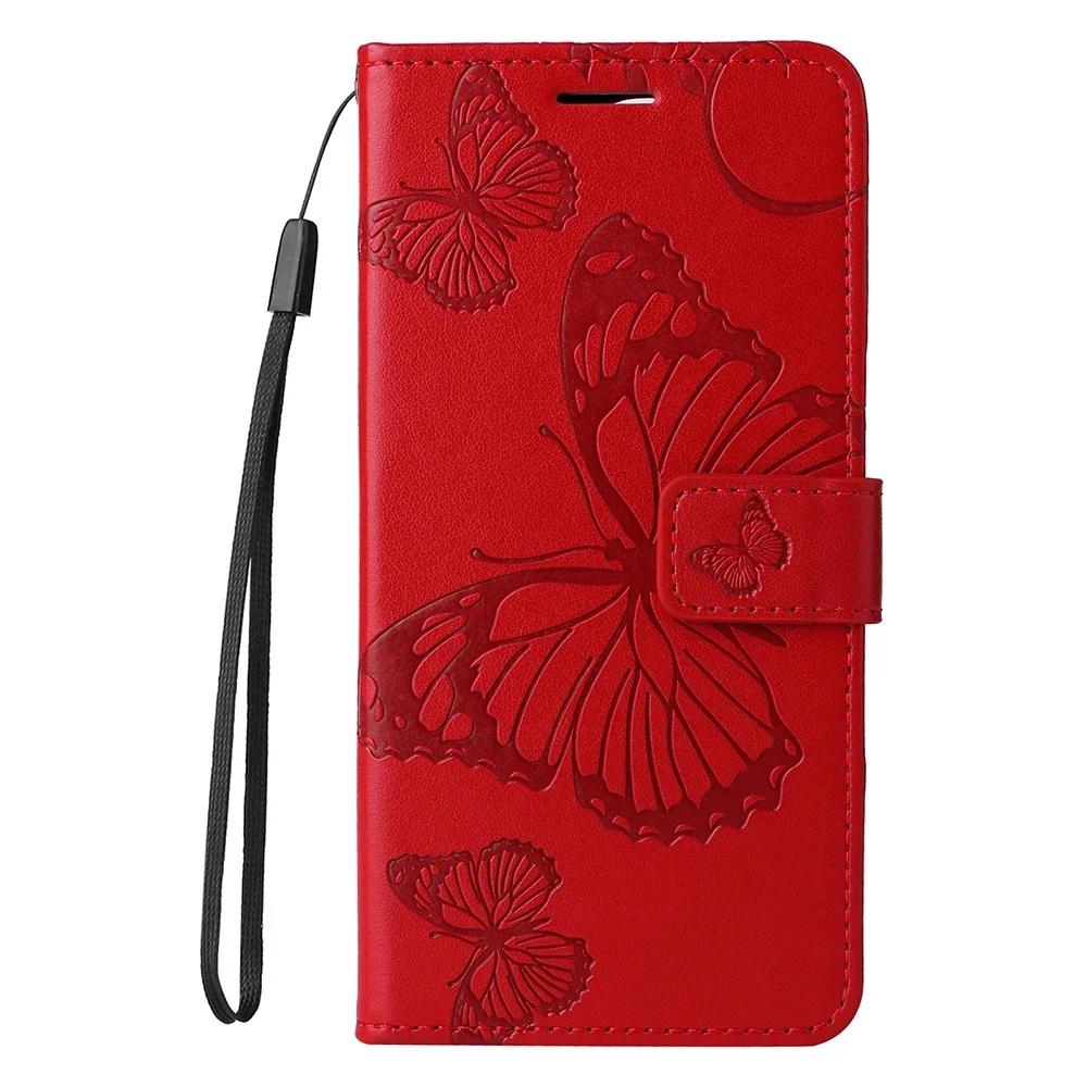 3D Embossed Pattern Flip Case For Moto G06 G56 G86 G05 G15 G55 G85 Stand PU Leather Wallet Cover Card Holder Strap