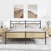 VidaXL Metal Bed Frames Without Mattress Sonoma Oak 180x200 Cm 3325125