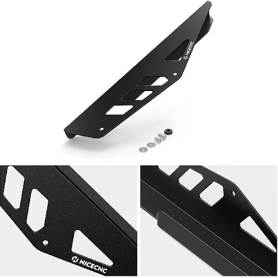 NICECNC Black Chain Guard Protector Aluminum CNC Compatible with DR650S 1996-2024, DR650SE 1996-2019