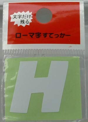 

Наклейка Toyo Mark Alphabet H белая