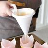 Kitchen DIY Convenient Chocolate Candy Icing Funnel Mold White Foodgrade Plastic Pancake Cream Tool Baking Tools for Cakes