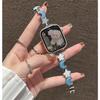 Star Moon Quicksand Metal Strap for Apple Watch Series 10, iWatch SE Generation, Women's Style