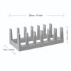Practical Countertop Rack For Drying And Storing Cookware Lids Dishes Utensils Easy To Clean Plastic Pot Lid Holder