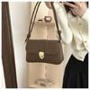 Fashion Womens Bag 2023 Winter New Stylish Solid Color Shoulder Bag**