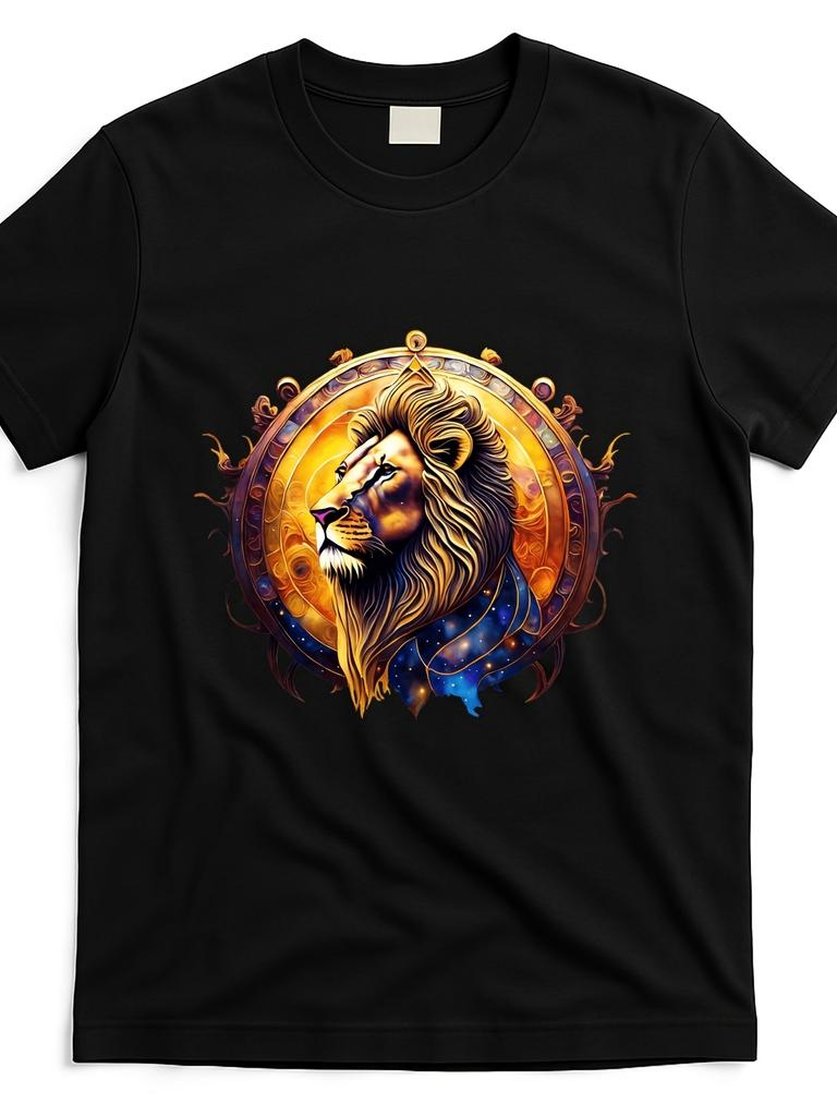European Sizes Mens T-Shirt | Same Style for Men , 2025 Summer, Short-Sleeved, Printed, , Crew Neck, Vintage Style, All-Season, Regular Fit