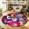 Round Rug Custom NameThe Amazing Digital Circus Pattern Non Slip Carpet Home Floor Decor