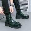 Herren Motorradstiefel Ganzjahres High Top Chelsea Herrenstiefel Modische Schuhe Bequeme Stiefeletten Rutschfest Herren Freizeit Botas
