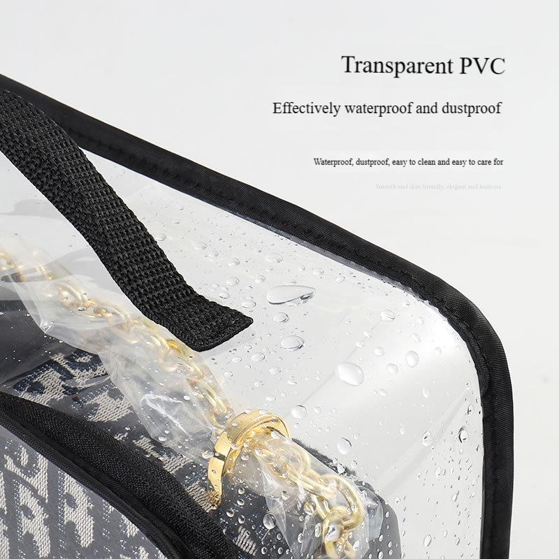 Saco de Armazenamento de Luxo Selado Transparente para Bancada Doméstica Saco de Armazenamento Capa Protetora à Prova de Poeira, Umidade e Mofo