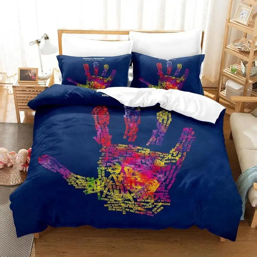 Impression 3D Groupe de Musique Above & Beyond Ensemble de Literie Garçons Filles Taille Twin Queen Housse de Couette Taie d'Oreiller Lit Enfants Adulte Textiles de Maison