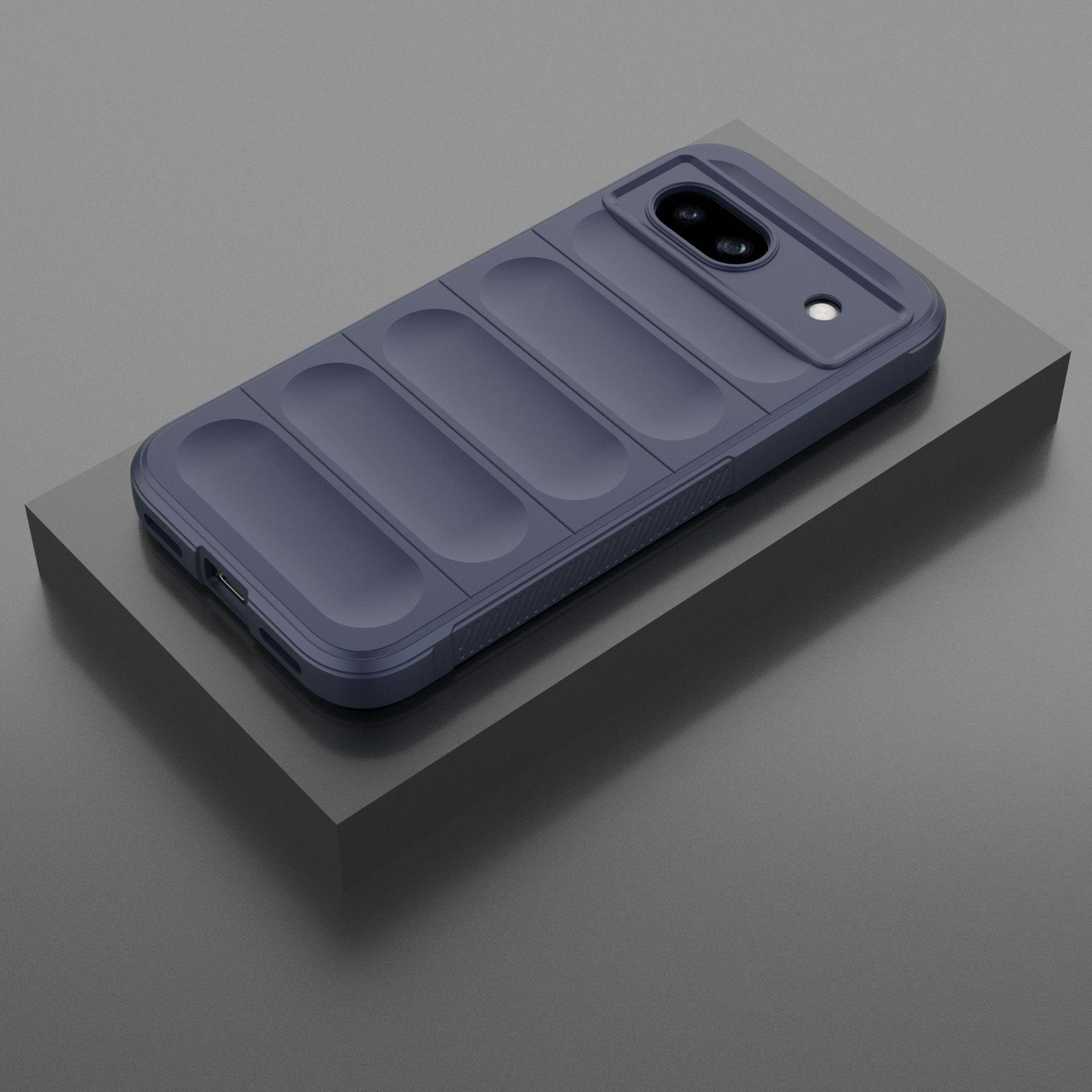 Google Pixel 8A Skin-Feel Drop-Proof Illusion Shield Phone Case Pixel 8A темно-синий