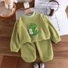Autumn and Winter Plus Velvet Thickened Children's Pajamas for Boys and Girls Warm Home Service Suits Children's Clothing