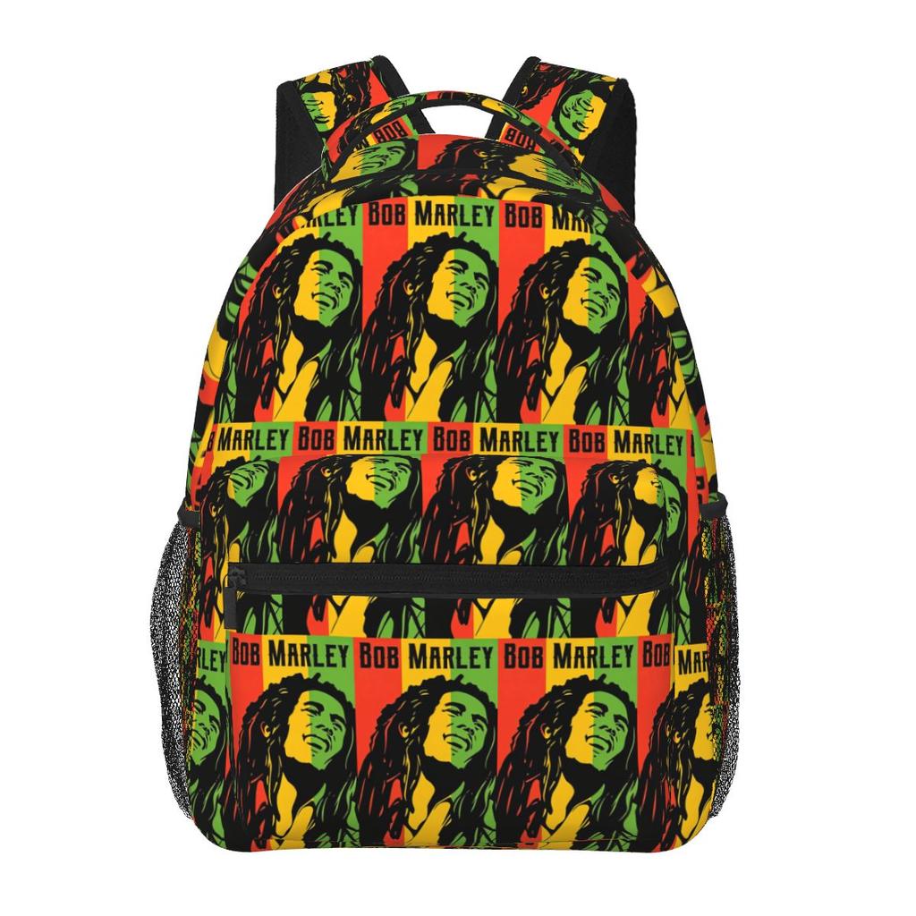 Bob Marley Rock Hip Hop Student Backpack School Bag Hiking Travel Daypack for Boys Girls Fashion Bookbag Shoulder Bags