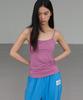 Michikoleondeonkosino (Built-In Cap) Basic Modal Sleeveless Fig Pink