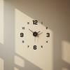 Creative and Simple Luminous Digital Clock, European-style Diy Silent Wall Clock, Study and Living Room, No Need To Drill Holes, Wall Sticker Clock