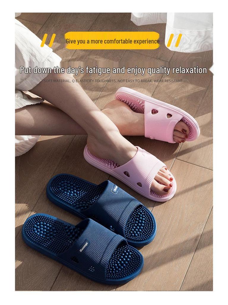 Men's Non-Slip Massage Slippers for Indoor & Outdoor Use - Summer Bathing Sandals