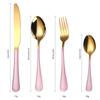 Popular Stainless Steel Cutlery Set 24 Pieces Gift Box Household Knives Forks  Spoons Kitchen Household