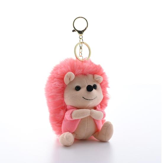 Hedgehog Doll Keychain Cartoon Character Plush Pendant PP Handbags