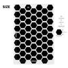 GRIPLUS Ultra-Thin, Strong Anti-Slip Stickers, GRIPLUS Hexagon, Postcard Size (1, Black)
