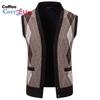 Cozy Up Mens Argyle Sweater Vests V Neck Sleeveless Cardigan Vest Knitwear