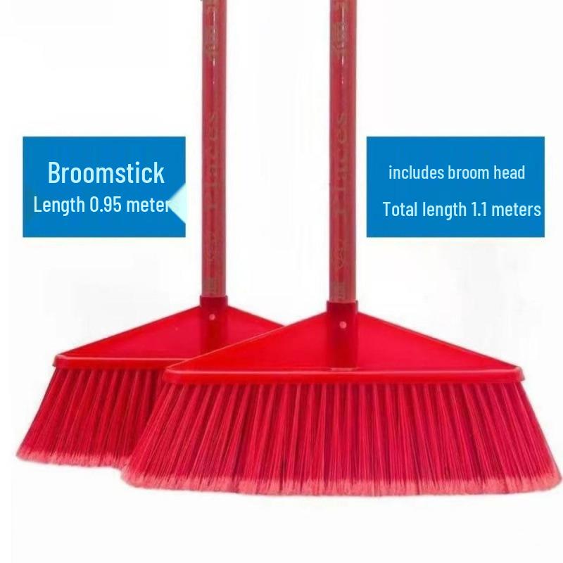 

Треугольник Золотой Пятирядная Extra Толстая Жесткая Щетка-Метла для Домашней и Школьной Санитарии Broom Head Only (No Stick Included)