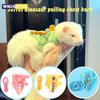 Ferret Lead Rope Vest Type Adjustable Pet Rope Cute Dinosaur Shape with Bell for Walking Mice