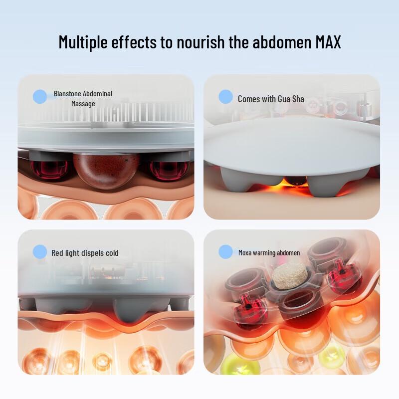 MINISO 3-in-1 Abdominal Massager with Heat & Moxibustion