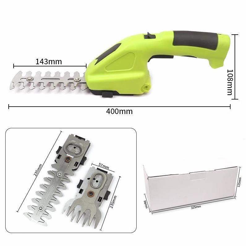 Electric Trimmer Pruning Shears Garden Lawn Hedge Rechargeable Cordless Fence Scissors Pruning Weeder Garss Weeding Mower Tools