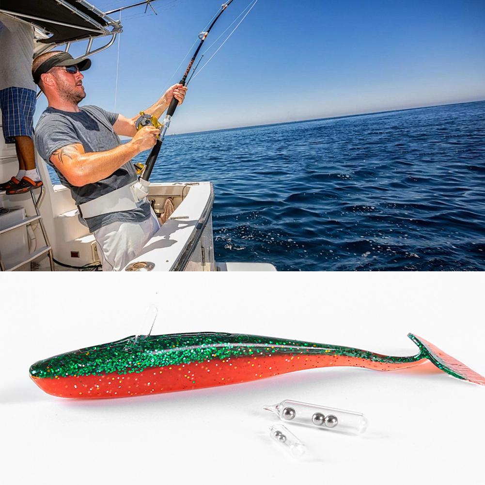 10PCS Lure Soft Bait Rattles With Glass Beads Attract Fish Noise Maker Fishing Supplies